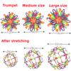 Телескопический мяч Детский волшебный уличный мяч-цветок Мяч для бросания Мяч для пинков Растягивающийся мяч-цветок Интерактивная игрушка для родителей и детей