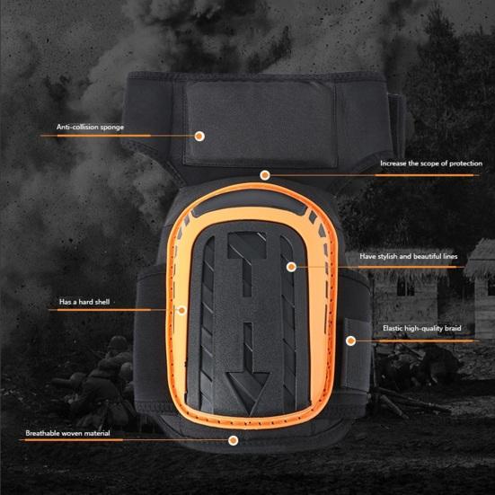 1 пара строительных наколенников сверхпрочные толстые пенные регулируемые ремни нескользящие профессиональные для работы на открытом воздухе садоводства кровельных работ укладки полов защита колен