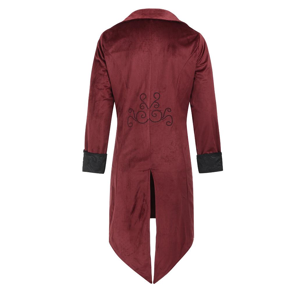 Модная мужская фраковая куртка в стиле стимпанк, униформа, костюм Praty, верхняя одежда, пальто