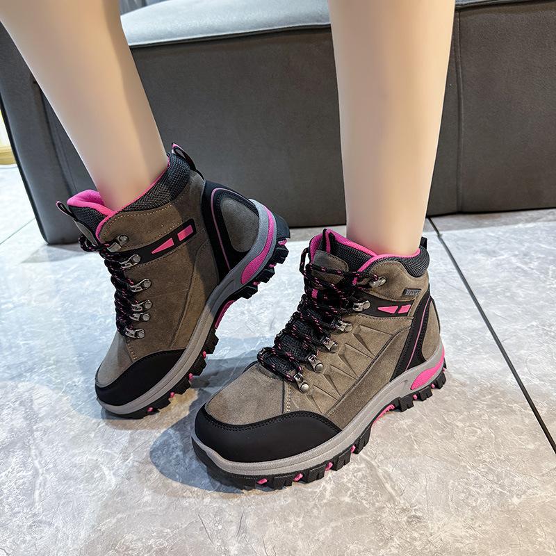 Туфли на толстой подошве с высоким верхом для женщин 2024 года, осень и зима, новые повседневные дышащие спортивные легкие повседневные туфли