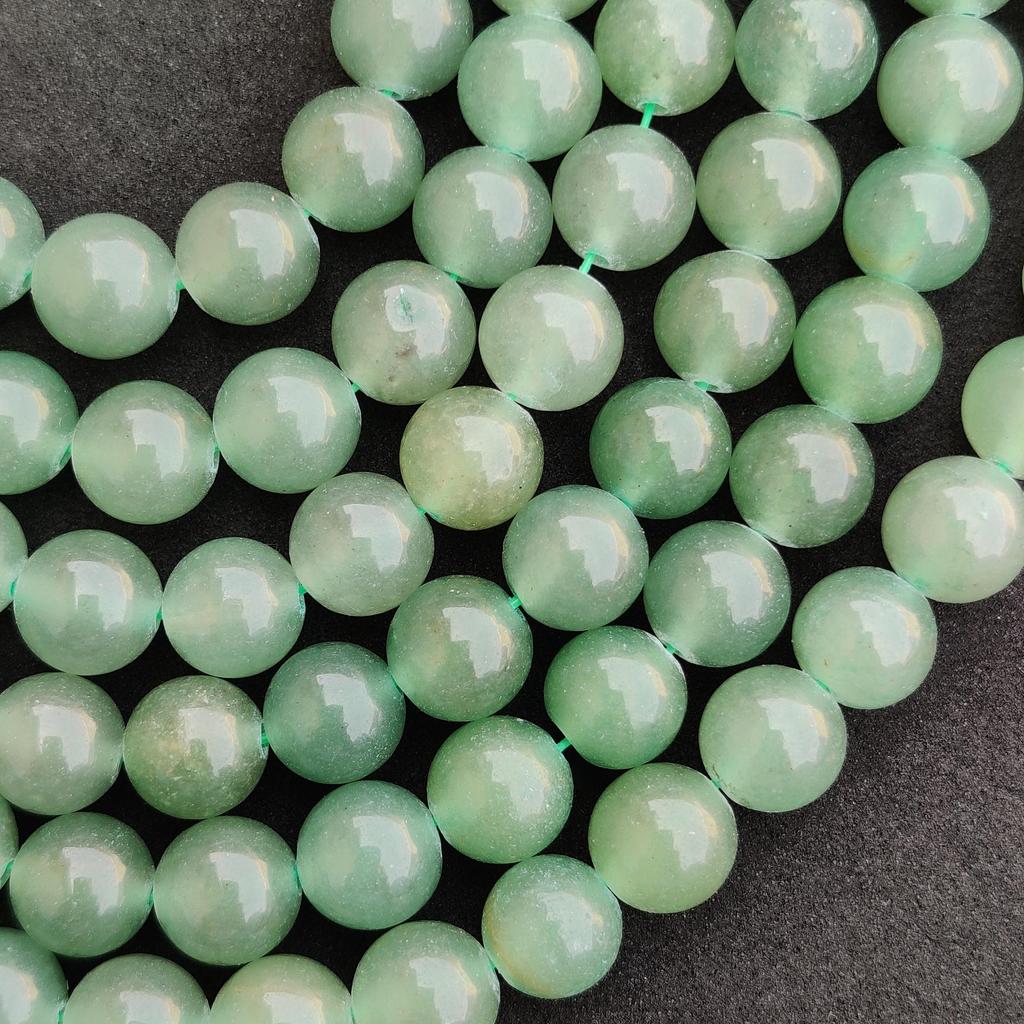 Natural Green Aventurine, 6mm 8mm 10mm Size Round Beads, Natural Green Gemstone, 14-15 Inch Strand.