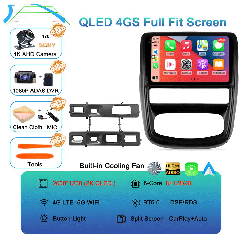 Автомагнитола Android 14 для Renault Duster 1 2010 - 2015 для Nissan terrano lll 3 2014 - 2022 Мультимедийный видеоплеер Навигация s