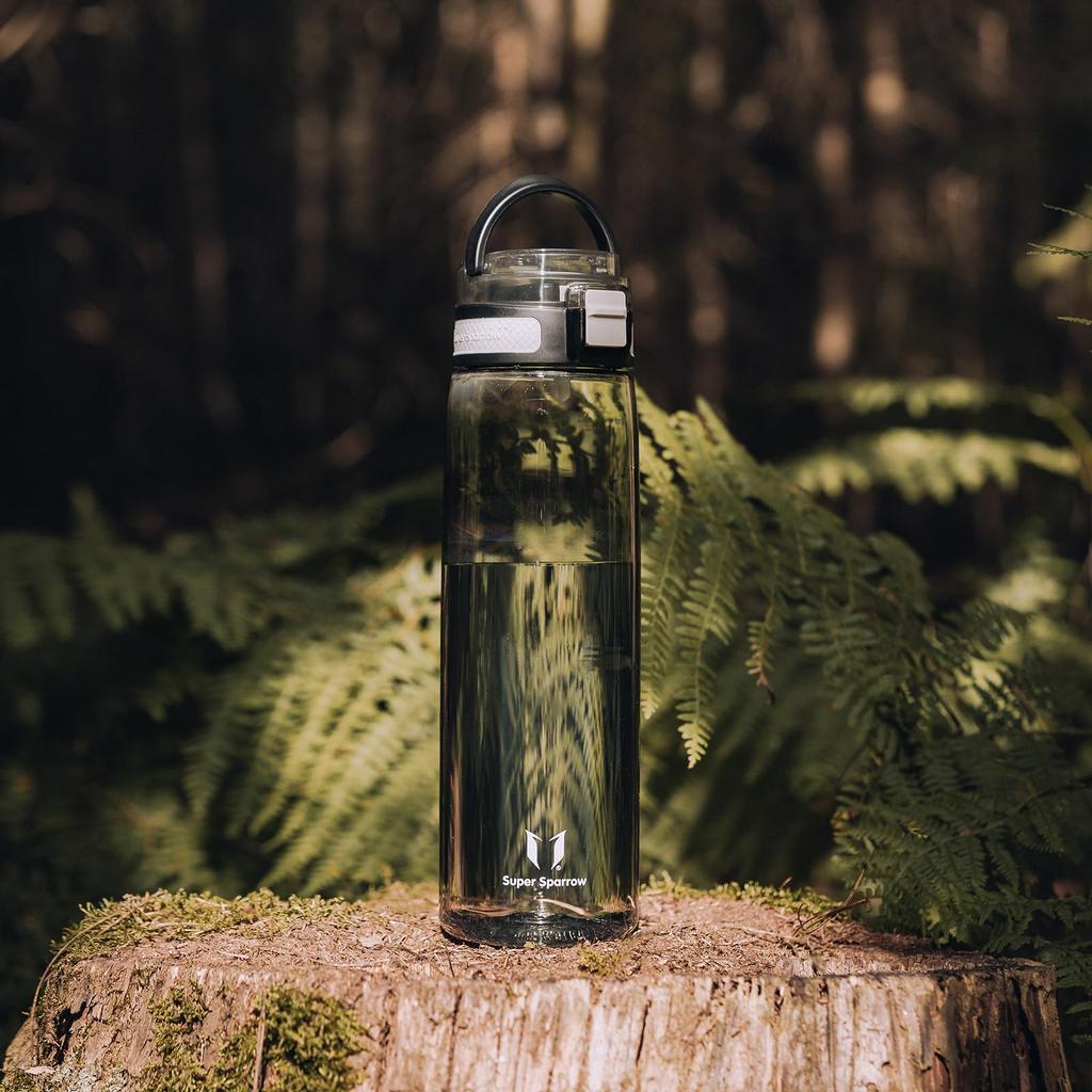 Бутылка для воды Super Sparrow 750 мл US Tritan BPA Free с соломинкой, подходит для тренировок - - - спорт, школа, бейсбол, на открытом воздухе, кемпинг,