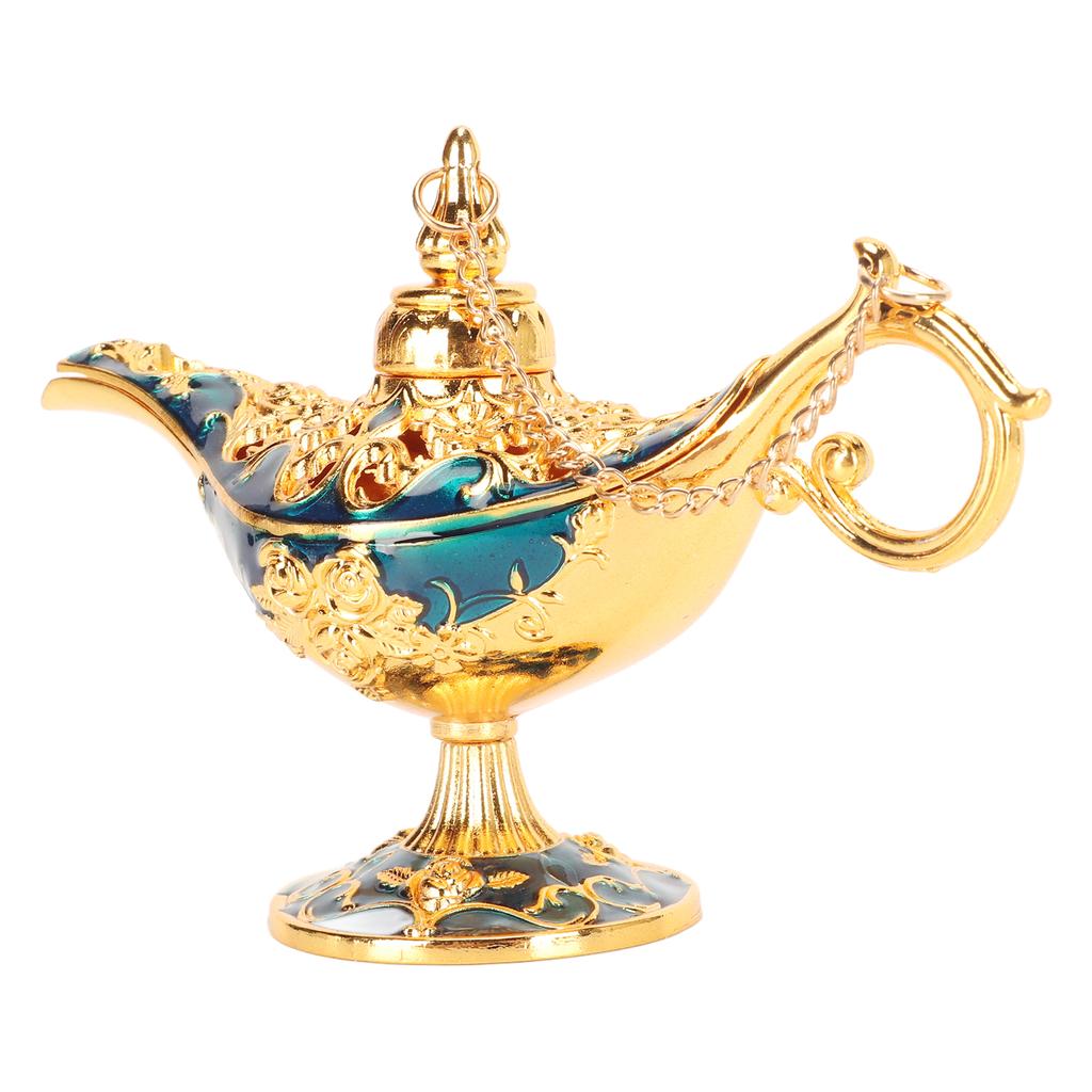 Arabian Lamp Wedding Party Vintage Zinc Alloy Legend Wishing Light Costume Party Decoration Gold