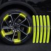 Новая отражающая наклейка на ступицу колеса автомобиля, отражающие полоски на обод шины для Volkswagen Polo Golf 3 4 5 6 7 8 6 T5 B4 B5 B6 B7 B8