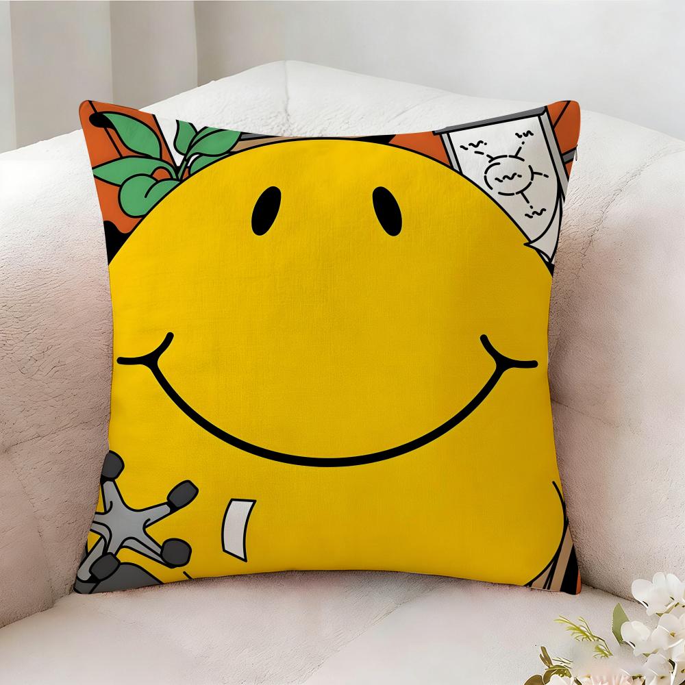 Emotional Illustration Pillow Case Pillowcase Doublesided Printed Sofa Cushion Bedroom Headboard Pillow