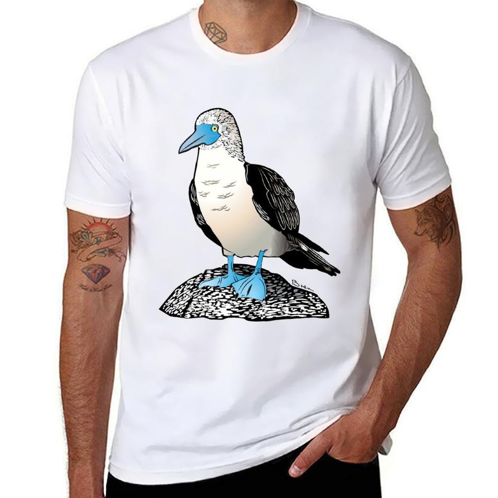 Blue Footed Booby Bird TShirt Fashion Casual Short Sleeve TShirt