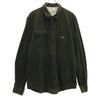 Long Sleeve Corduroy Shirt XL Green System Men's Used