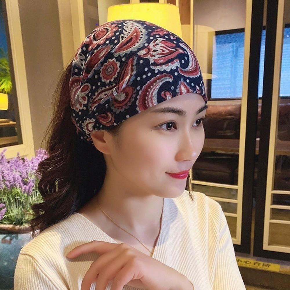 Non Slip Elastic Headband Hollow Hairbands Personality Turban Bandana  Female/Girls