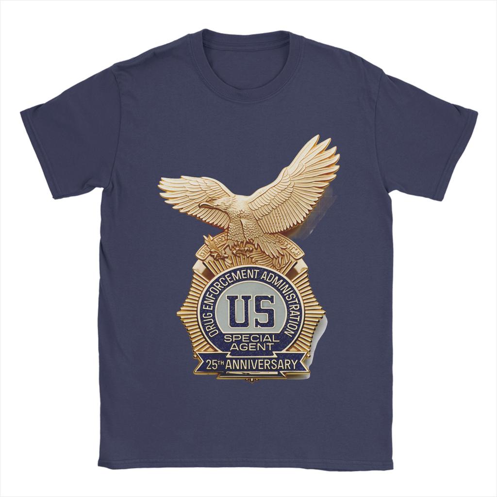 Хлопковая футболка DEA US Federal Interdiction Agency для мужчин, летняя, уличная, с круглым вырезом, в стиле Харадзюку, оверсайз