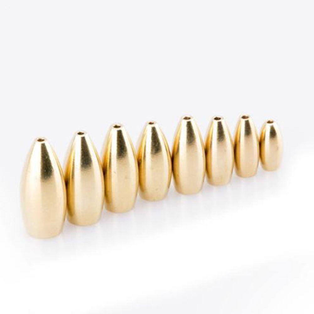 Split Weights Line Sinkers Hook Connector Sinker Fishing Lead fall Brass