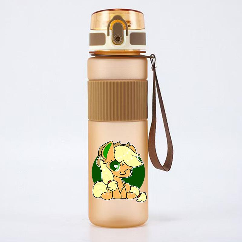 My Little Pony Девочки Спортивная Бутылка для Воды Аниме Мотивационная Герметичная Портативная Многоразовые Стаканы Для Путешествий на Открытом Воздухе Тренажерного Зала Кувшины Подарок 550 мл Безопасно для Детей