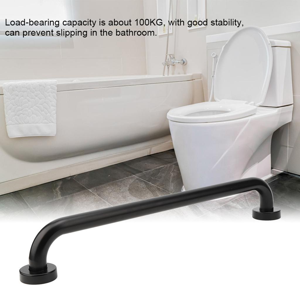 Black Space Aluminum Anti?Skid Bathtub Handle Handrail Safety Grab Bar Bathroom Supply 50cm