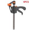 1/2/4Pcs 4Inch Quick Ratchet Release Speed Squeeze Wood Working Work Bar Clamp Clip Kit Spreader Gadget Tool DIY Hand Woodworking Tools