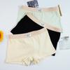 Женские трусы, облегающие однотонные эластичные пояса, хлопковые трусы со средней талией, хорошая воздухопроницаемость, женские боксеры, женское повседневное нижнее белье