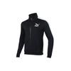 T7 Series Stand Collar Knit Logo Casual Sports Jacket Men Jackets Black 579021-01