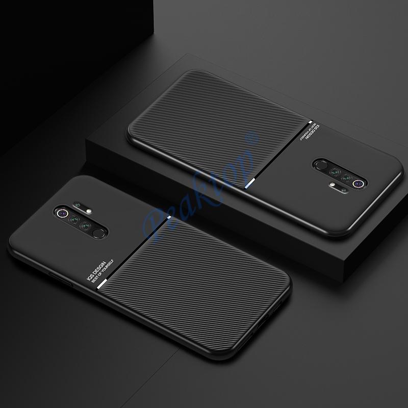 Матовый чехол из мягкого силикона с PU-рамкой для OPPO A5 A9 2020, роскошный чехол для OPPO A 5 A 9 2020, магнитная задняя крышка-накладка с держателем для автомобиля