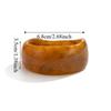 Minority Design Retro Resin Bangle Chunky Exaggerated Irregular Wide Bracelet Vintage Jewelry Accessories Geometric Hand Ring