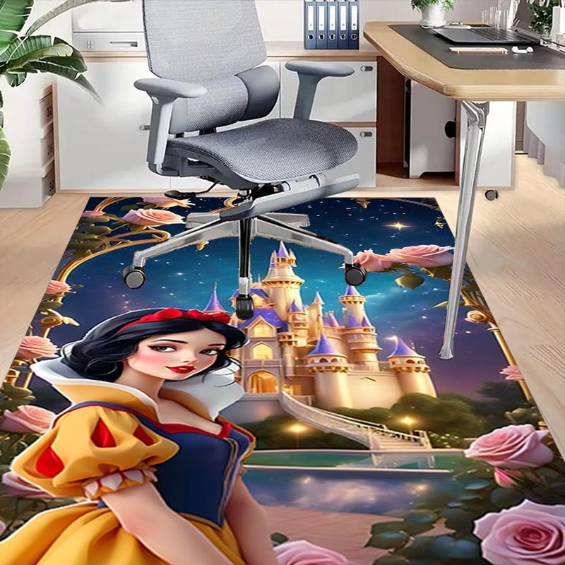 1pc castle roses Carpet Anti Slip Polyester Floor Mat for office.Bedroom