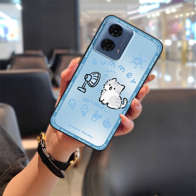 Задняя крышка Мягкий чехол Чехол для телефона Для MOTO G24 Power Модный дизайн Мультяшный Грязеотталкивающий Ударопрочный Водонепроницаемый Силикон