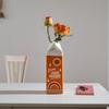 Ceramic Orange Juice Vase Vintage Flower Vases Durable Juice Box Vase  Home Room Decor