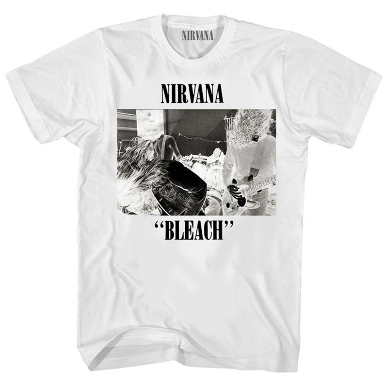 Рок-группа Nirvana Принт Унисекс 100% Хлопок футболка Стиль Y2k хип-хоп Графическая футболка Унисекс Круглый вырез Короткий рукав Уличная одежда Женская футболка