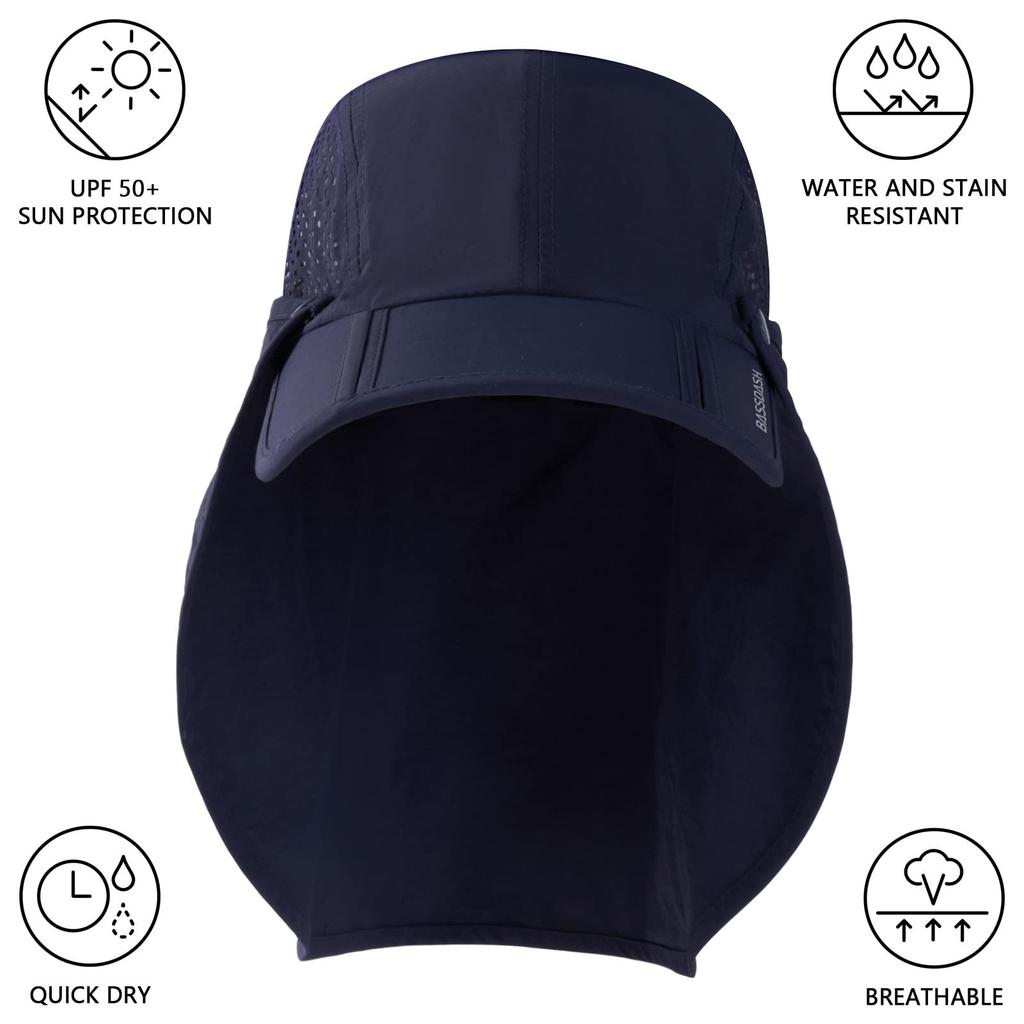 Bassdash Fishing UV Baseball Cap for Men and Women Quick-Drying Hat, Lightweight, Protection,