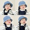 Cloth Baby Sun Hat Solid Color Children Fisherman Cap Cute Washed Denim Bucket Hat  Boys