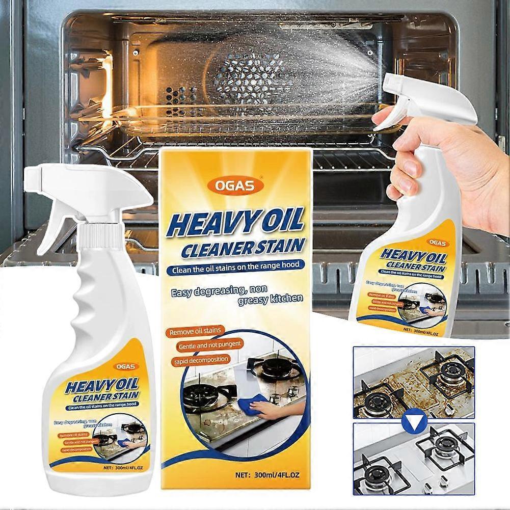 300ml Greasy Dirt Clean Spray Powerful Kitchen Oil Stain Removal Multipurpose Grease Remover for Oven Stove
