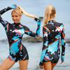 One-piece Long-sleeved Surfing Suit Sunscreen Women's Bathing Suit Diving Suit Sexy Fashion Swimsuit