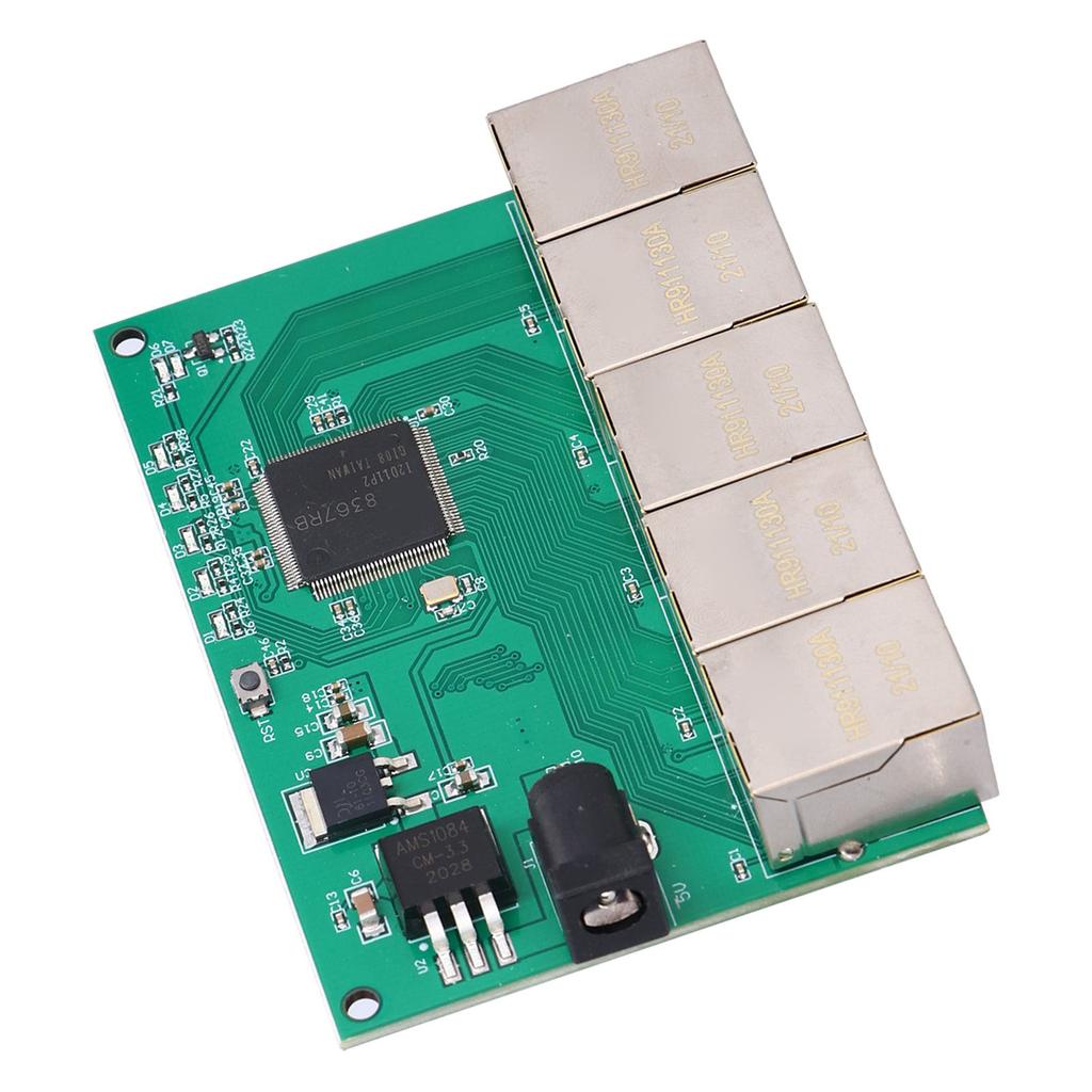 5-портовый модуль коммутатора 1000M 100M ACTIVE Gigabit Ethernet Block на основе RTL8367RB DC 5V