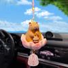 Качающееся животное Капибара Автомобильный кулон Удача Лотос Основание Автомобильный подвесной орнамент Кошка Панда Авто Зеркало заднего вида Подвеска Домашний декор