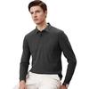 FIRS [Containing Mulberry Silk] Lapel Long-Sleeve T-Shirt for Men, Spring And Autumn 2026 New Style Dad Polo, Commuter Business Cadre
