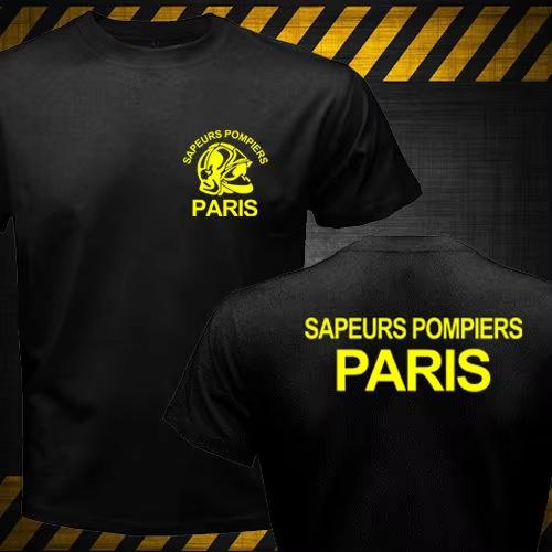 New Sapeurs Pompiers Paris France Firefighter Fire Departunisext Brigade TShirt Summer High Quality Unisex Printing On T Shirts