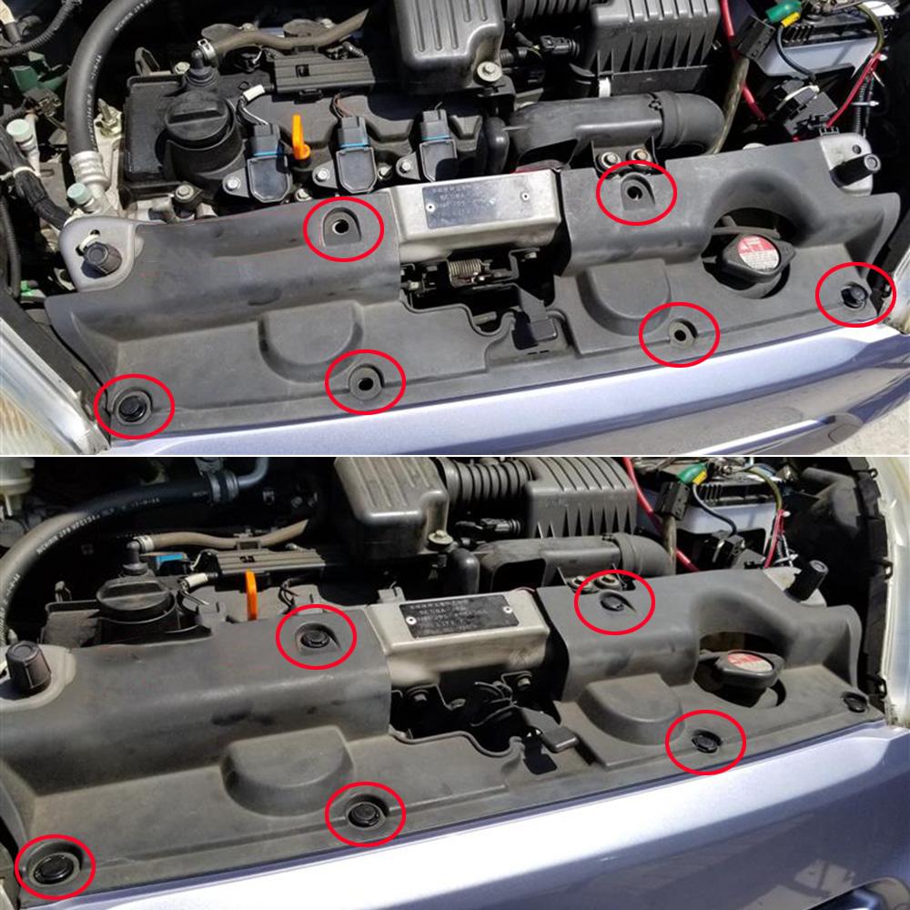 Для Honda Civic EU/ES/EP/EM 2001-2011 Защитный кожух моторного отсека, зажим для капота, фиксирующая панель, подкладка колесной арки, решетка капота, заклепка