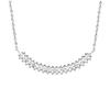 [N7163] - Silver Necklace 'Sissi' Silver White (rhodium Plated) - 40x4 Mm