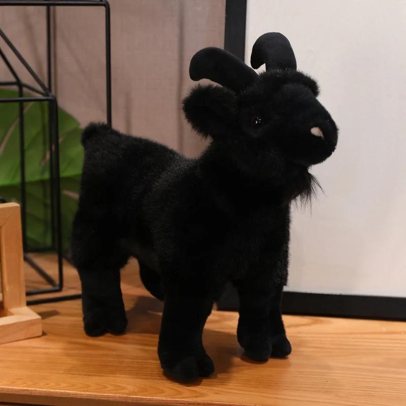 Новые плюшевые игрушки Козлик Белая Черная Овечка Кукла Симуляция Козлик Плюшевые игрушки Чучела животных Кукла Овечка Домашний декор Детские игрушки