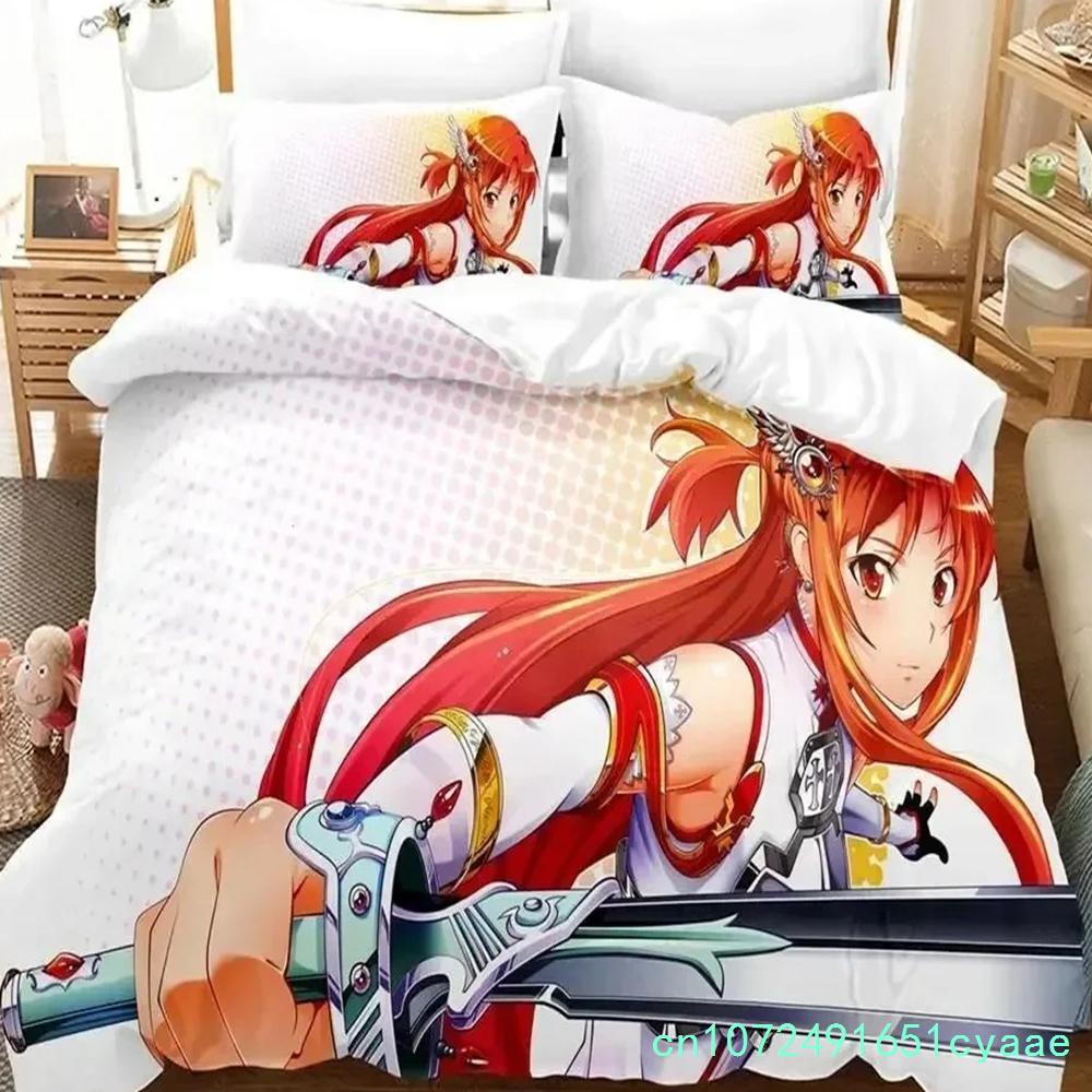 Аниме Sword Art Online Комплекты постельного белья Домашний текстиль Наволочка 3D Пододеяльники Детский подарок Комплект постельного белья Домашний текстиль Постельное белье