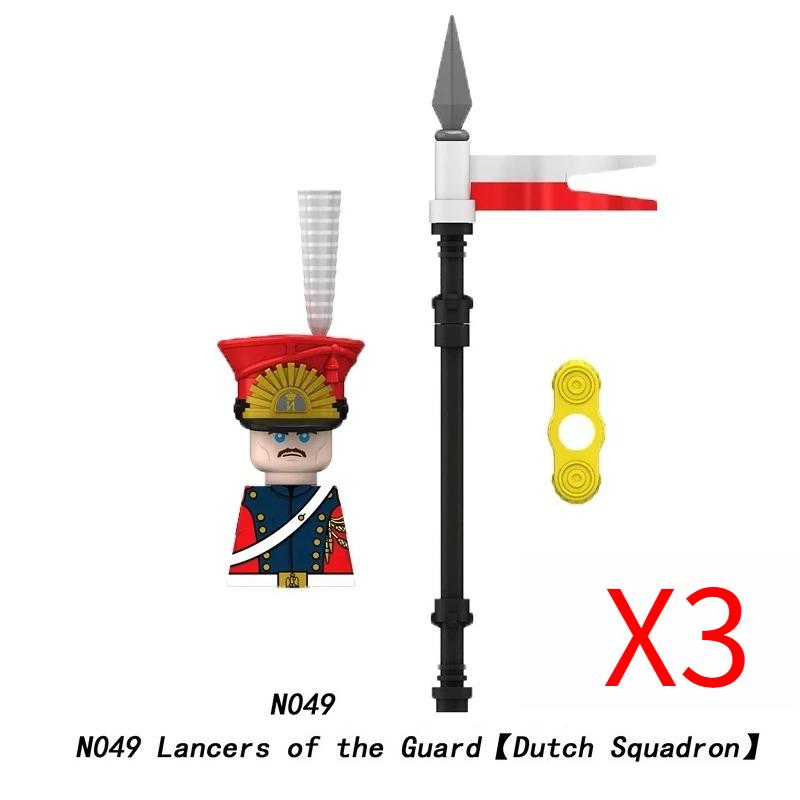 MOC Средневековый Военный Наполеоновские Войны Строительные Блоки Британская Французская Армия Пехота Кавалерия Фигурка Солдата Кирпичный Конструктор