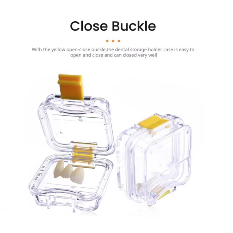 Коробка для хранения зубных протезов с пленкой, для зубных коронок и мостов, без слотов, пластиковая прозрачная коробка для зубов, стоматологическая мембранная коробка