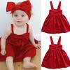 Cute Baby Girls Summer Sundress Bowknot Short Mini Vest Dress Toddler Kids Cotton Casual Dresses Sleeveless Outfit