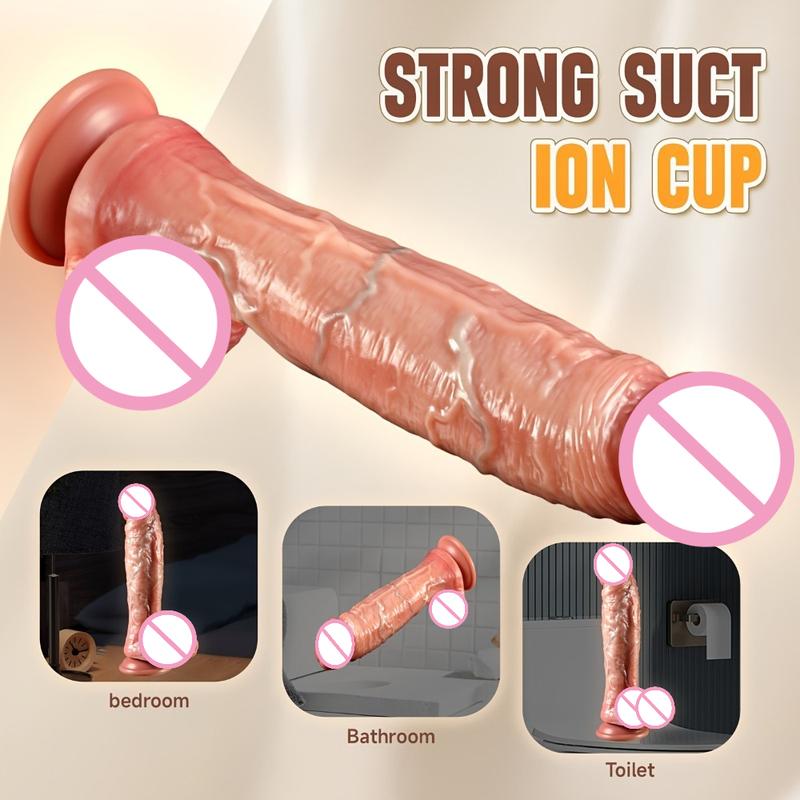 Realistic Food Grade Silicone Dildo G-Spot Vagina Anal Massager Masturbators Big Thick Penis Adult Sex Toy Cock Dick Penetration