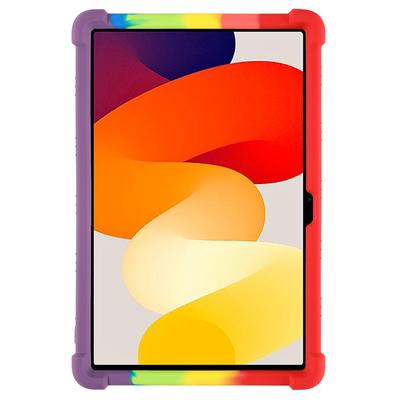 Чехол для Xiaomi Redmi Pad SE Утолщенные 4 угла Противоударный Силиконовый Чехол для Планшета с Подставкой
