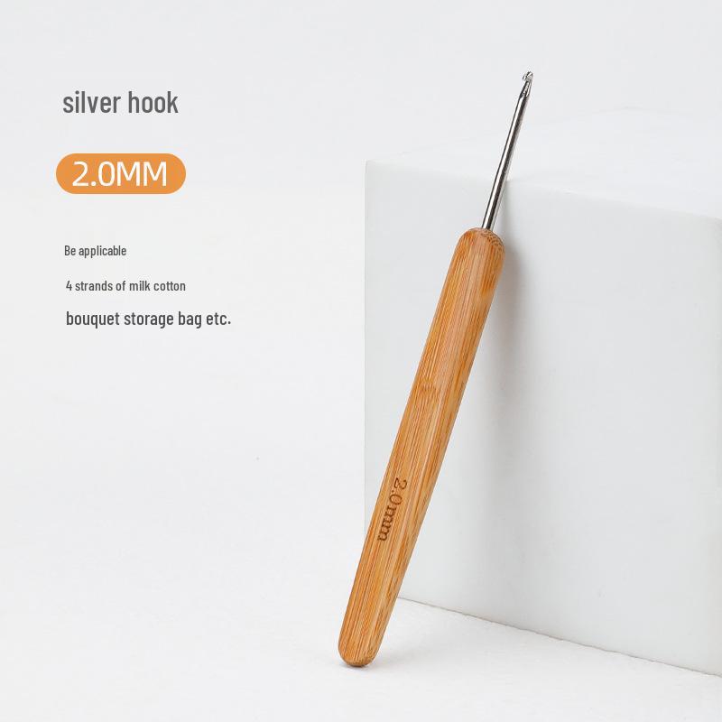 Карбонизированный бамбуковый крючок для вязания шерстяных свитеров ручной вязки и кукольных тапочек