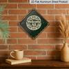 2D Flat 1pc, Wreath Theme, Gift for Aunt Holiday Gift, Vintage Metal Aluminum Sign, Suitable for Living Room, Dining Room, Entryway, Hallway, Balcony