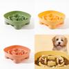 Pet Food Dish With Auto Feeding For Cats And Dogs In Green Yellow Pink Colors