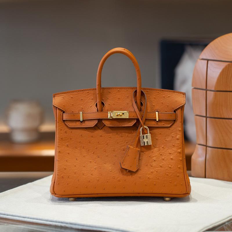 Трансграничная модель из натуральной кожи КРС первого слоя 25/30 с тиснением под страуса, модная женская сумка большой вместимости