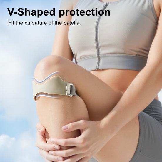 Силиконовый ремешок на колено с надколенником, регулируемый, мужской, женский, для спорта, тенниса, баскетбола, бега, для облегчения боли в колене, поддержка сухожилия надколенника, стабилизатор, наколенник