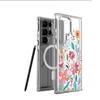 Магнитный прозрачный чехол Full-Coverage «Море цветов» для iPhone 15/16/17 ProMax
