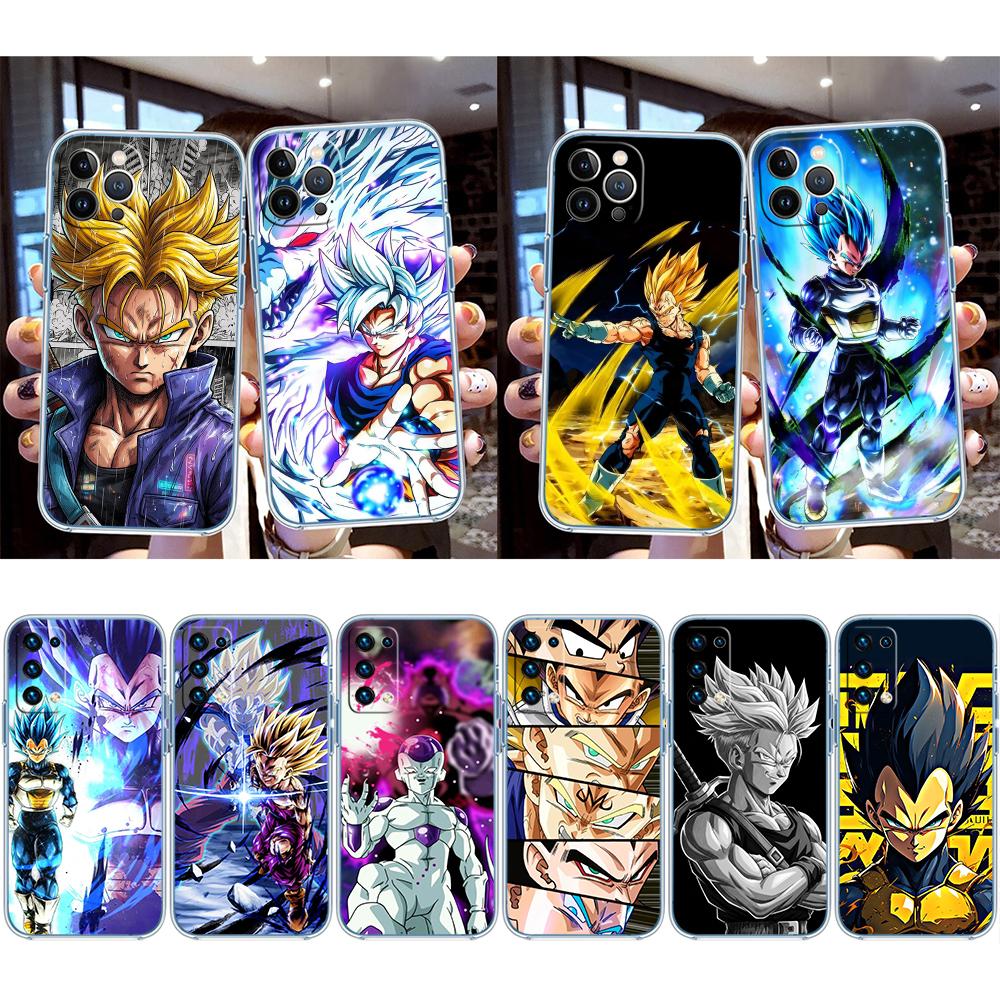 BH22 Dragon Ball Vegeta Transparent Phone Case for Motorola Moto Edge 20 30 40 50 S30 Fusion Ultra Pro Neo Lite + G200 G23